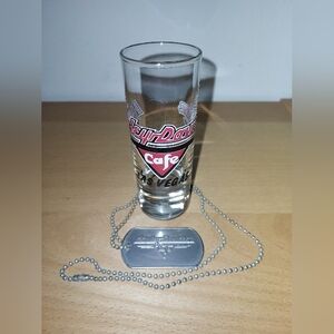Harley-Davidson Cafe Shot Glass with Dog Tag
